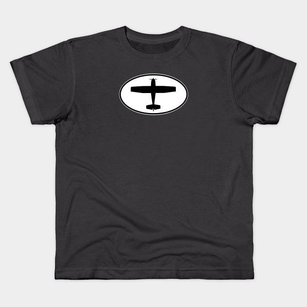 Cessna 172 Skyhawk - General Aviation Airplane Kids T-Shirt by Vidision Avgeek